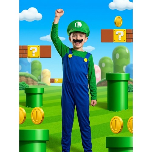 Kids luigi costume nintendo - kids,
