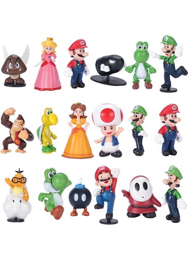 Pcs set mario figures - mario, toy