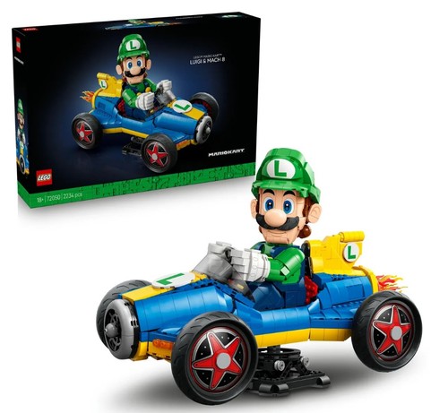 Lego 72050 mario kart luigi - mario,