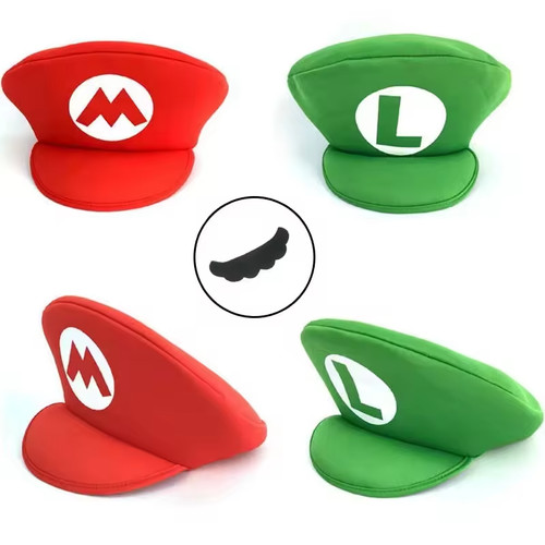 Mario luigi foam hat - cap, and