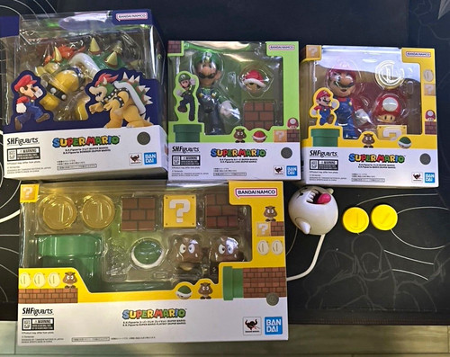 Figuarts super mario set - super,