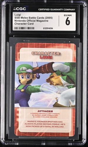 Luigi character card nintendo - luigi,