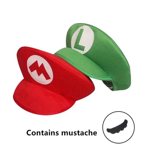 Mario luigi foam hat cap - mario,