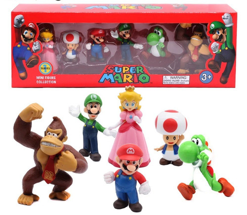 6pcs super mario - 6pcs, bros