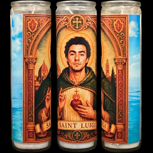 Saint luigi prayer candle - candle, /